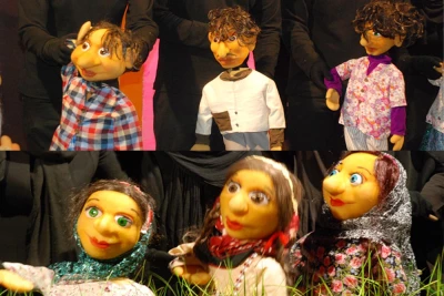 اجرای پایانی نمایش عروسکی «پسرهای میرزا قلی» در تماشاخانه چهارسو بهبهان