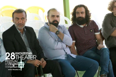 مراسم رونمایی از پوستر بیست و هشتمین جشنواره تئاتر استان خوزستان-عکس: داریوش نیک محمدی