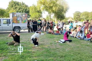 اجرای نمایش خیابانی«سیاه سنگ» در شهرستان دزفول