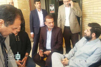 بازدید استاندار خوزستان از عملیات احداث ٣ پلاتو در تالار آفتاب اهواز