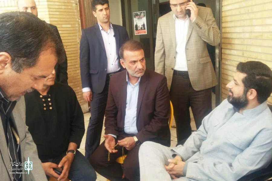 بازدید استاندار خوزستان از عملیات احداث ٣ پلاتو در تالار آفتاب اهواز 2