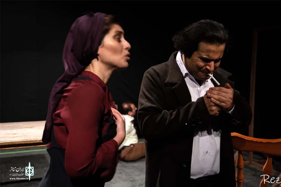نمایش «مرگ و دوشیزه» - کارگردان: سیاوش طیب طاهر - عکس: رضا دوانی - پلاتو استاد لاریان اهواز- دیماه 1397