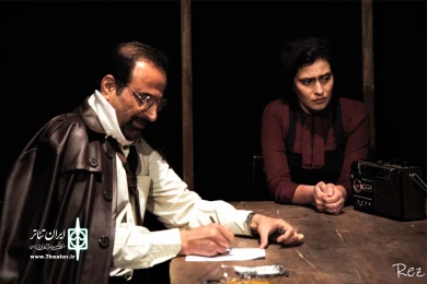 نمایش «مرگ و دوشیزه» - کارگردان: سیاوش طیب طاهر - عکس: رضا دوانی - پلاتو استاد لاریان اهواز- دیماه 1397