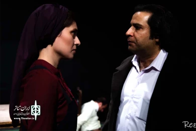 نمایش «مرگ و دوشیزه» - کارگردان: سیاوش طیب طاهر - عکس: رضا دوانی - پلاتو استاد لاریان اهواز- دیماه 1397