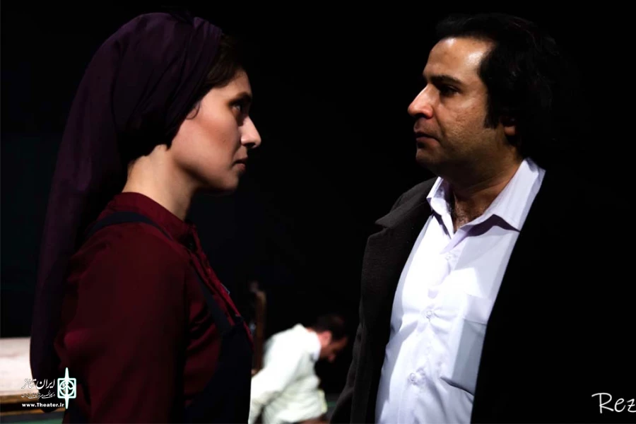 نمایش «مرگ و دوشیزه» - کارگردان: سیاوش طیب طاهر - عکس: رضا دوانی - پلاتو استاد لاریان اهواز- دیماه 1397