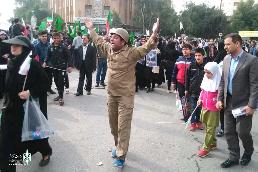 نمایش محیطی «همیشه انقلابی» روز 22 بهمن در اهواز اجرا شد 2