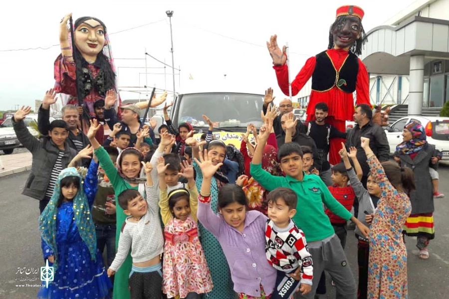 کاروان مهر تئاتر خوزستان به استان سیل زده گلستان سفر کرد 2