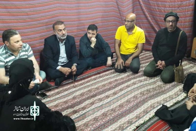 حضور مدیر کل فرهنگ و ارشاد اسلامی خوزستان در ستاد جمع آوری کمک های هنرمندان در اهواز