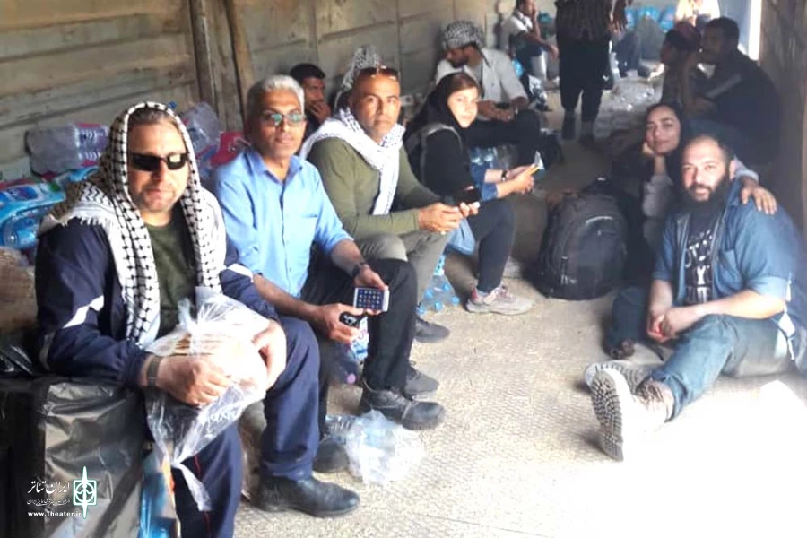کاروان مهر هنرمندان تئاتر استان خوزستان به ایستگاه بامدژ رسید 3