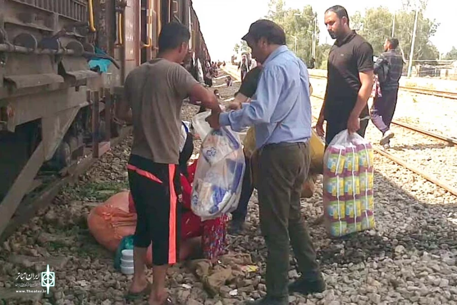 کاروان مهر هنرمندان تئاتر استان خوزستان به ایستگاه بامدژ رسید 5