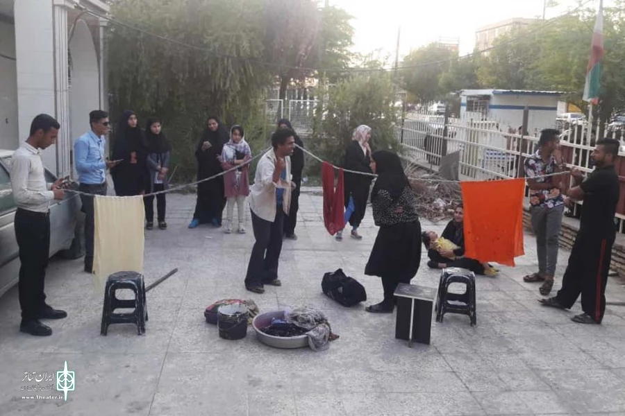 نمایش خیابانی «کار دوم» در سوسنگرد اجرا شد 3