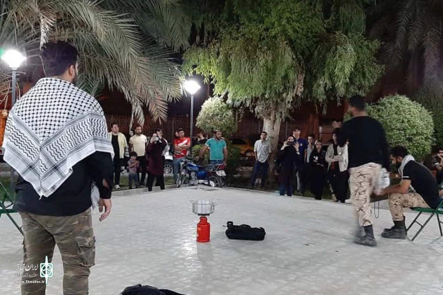 نمایش خیابانی «شب طولانی» در بهبهان اجرا شد 2