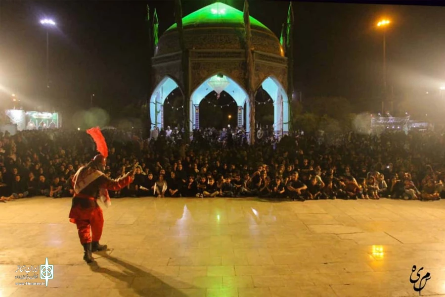 نمایش مذهبی «خورشید کاروان» در یادمان شهدای گمنام اندیمشک به روی صحنه رفت 7