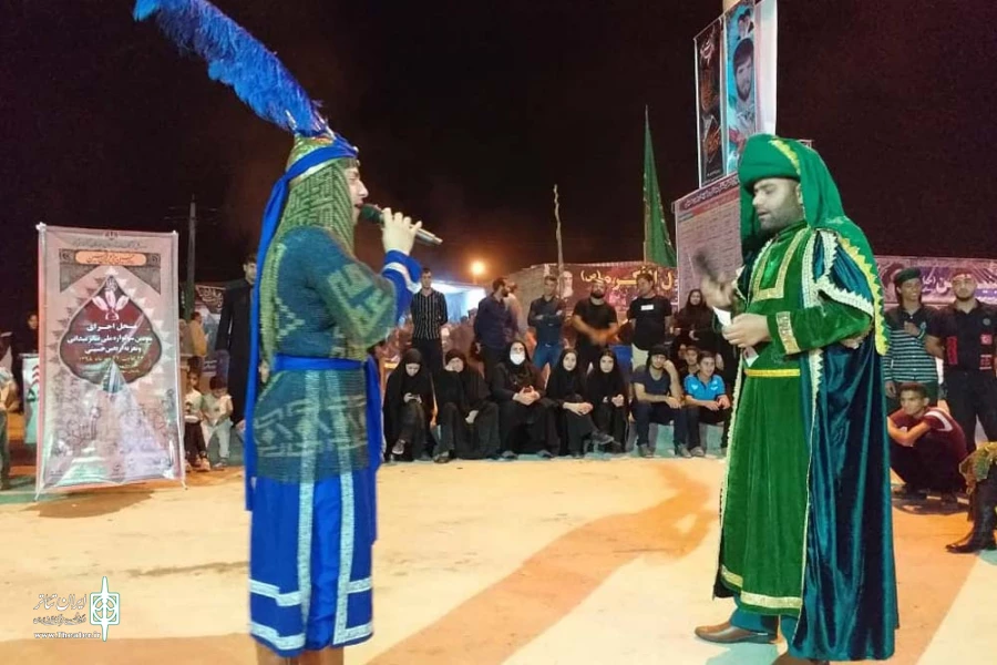مجلس تعزیه خوانی«حضرت قاسم در پایانه مرزی چزابه اجرا شد 2