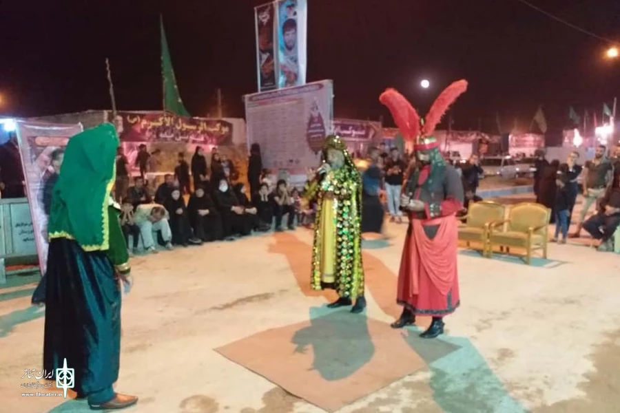 مجلس تعزیه خوانی«حضرت قاسم در پایانه مرزی چزابه اجرا شد 3