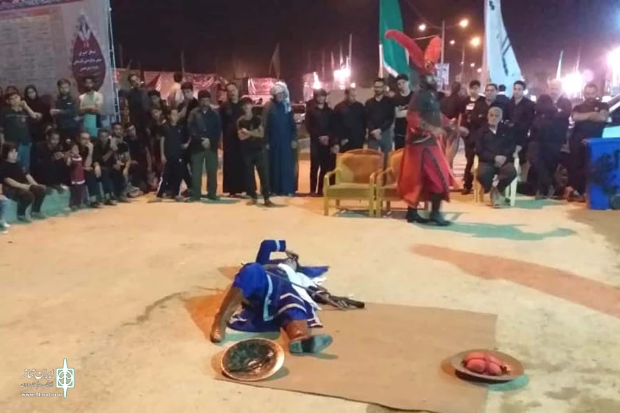 مجلس تعزیه خوانی«حضرت قاسم در پایانه مرزی چزابه اجرا شد 4