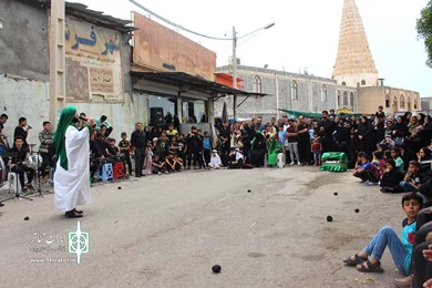 مجلس تعزیه «امام حسین(ع)» - معین البکاء: خلیل ضرغامپور - عکس: عباس کرم الهی - گروه تعزیه عاشورائیان سلاسل شوشتر - اجراء شهزستان شوش - آبان ماه 98