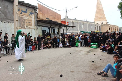 مجلس تعزیه «امام حسین(ع)» - معین البکاء: خلیل ضرغامپور - عکس: عباس کرم الهی - گروه تعزیه عاشورائیان سلاسل شوشتر - اجراء شهزستان شوش - آبان ماه 98
