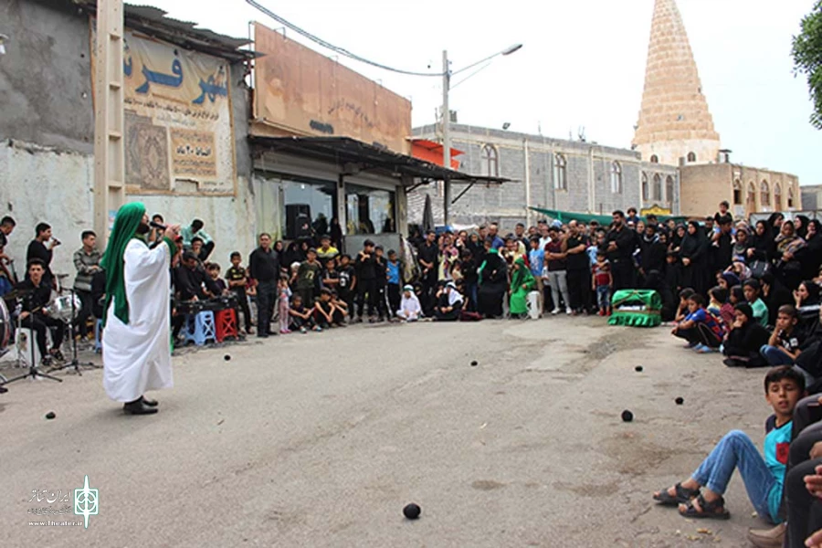 مجلس تعزیه «امام حسین(ع)» - معین البکاء: خلیل ضرغامپور - عکس: عباس کرم الهی - گروه تعزیه عاشورائیان سلاسل شوشتر - اجراء شهزستان شوش - آبان ماه 98