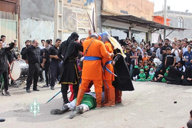 مجلس تعزیه «امام حسین(ع)» - معین البکاء: خلیل ضرغامپور - عکس: عباس کرم الهی - گروه تعزیه عاشورائیان سلاسل شوشتر - اجراء شهزستان شوش - آبان ماه 98