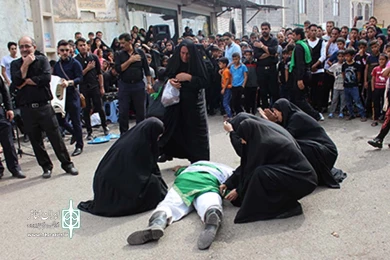 مجلس تعزیه «امام حسین(ع)» - معین البکاء: خلیل ضرغامپور - عکس: عباس کرم الهی - گروه تعزیه عاشورائیان سلاسل شوشتر - اجراء شهزستان شوش - آبان ماه 98