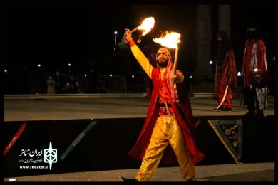 اجرای تعزیه «خیمه خورشید» به کارگردانی امین قادری از اندیمشک در شب دوم همایش تعزیه «حدیث آب و عطش» - عکاس: سمیه مقدم - دزفول - سوم مهرماه 99