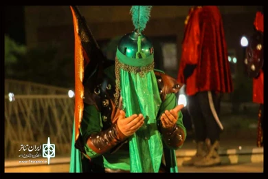 اجرای تعزیه «خیمه خورشید» به کارگردانی امین قادری از اندیمشک در شب دوم همایش تعزیه «حدیث آب و عطش» - عکاس: سمیه مقدم - دزفول - سوم مهرماه 99