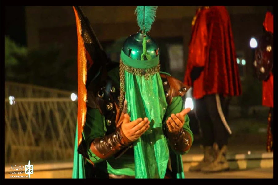 اجرای تعزیه «خیمه خورشید» به کارگردانی امین قادری از اندیمشک در شب دوم همایش تعزیه «حدیث آب و عطش» - عکاس: سمیه مقدم - دزفول - سوم مهرماه 99