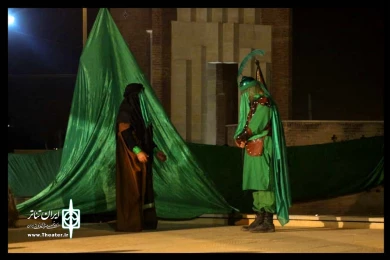 اجرای تعزیه «خیمه خورشید» به کارگردانی امین قادری از اندیمشک در شب دوم همایش تعزیه «حدیث آب و عطش» - عکاس: سمیه مقدم - دزفول - سوم مهرماه 99
