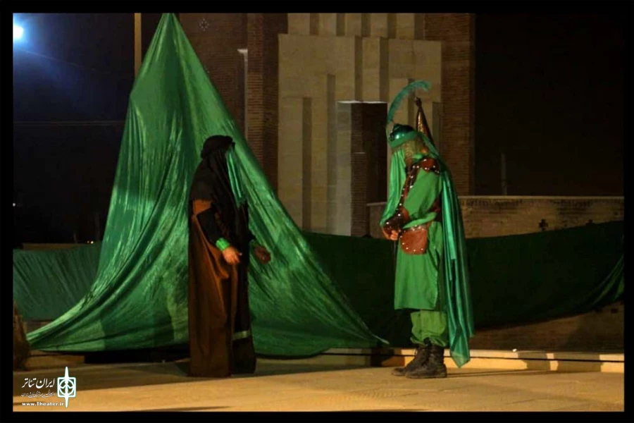 اجرای تعزیه «خیمه خورشید» به کارگردانی امین قادری از اندیمشک در شب دوم همایش تعزیه «حدیث آب و عطش» - عکاس: سمیه مقدم - دزفول - سوم مهرماه 99
