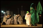 اجرای تعزیه «خیمه خورشید» به کارگردانی امین قادری از اندیمشک در شب دوم همایش تعزیه «حدیث آب و عطش» - عکاس: سمیه مقدم - دزفول - سوم مهرماه 99