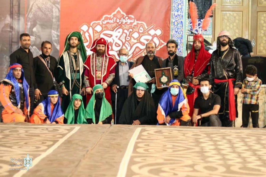 اجرای تعزیه هیئت حضرت علی اصغر باغملک در سوگواره «رایت سرخ» بهبهان 3