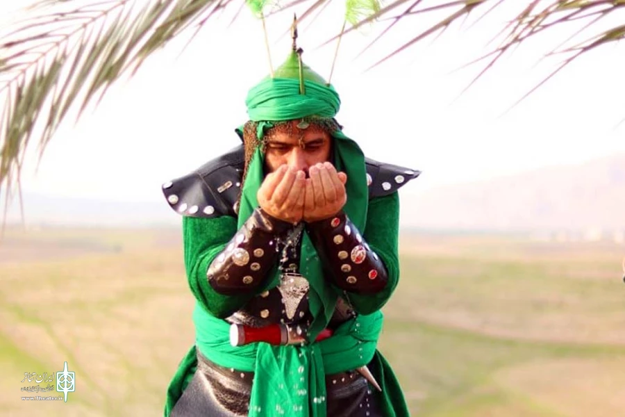 اجرای تعزیه هیئت حضرت علی اصغر باغملک در سوگواره «رایت سرخ» بهبهان 6