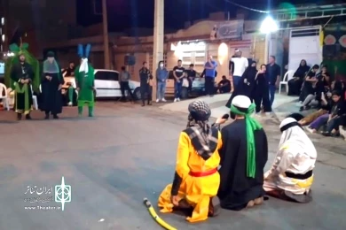 گزارش تصویری تعزیه «شهادت حر بن ریاحی»-کارگردان: محمد حیدری اصل - احمد خدادادی - شوش - مردادماه 1401
