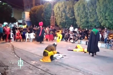 گزارش تصویری تعزیه «شهادت حر بن ریاحی»-کارگردان: محمد حیدری اصل - احمد خدادادی - شوش - مردادماه 1401