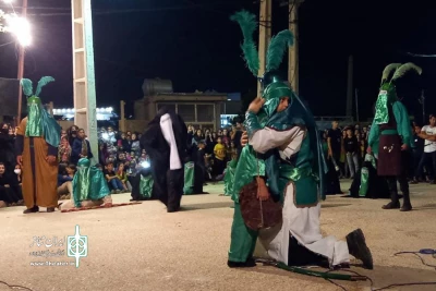 اجرای نمایش مذهبی «مجلس شهادت امام حسین(ع)» در ایذه