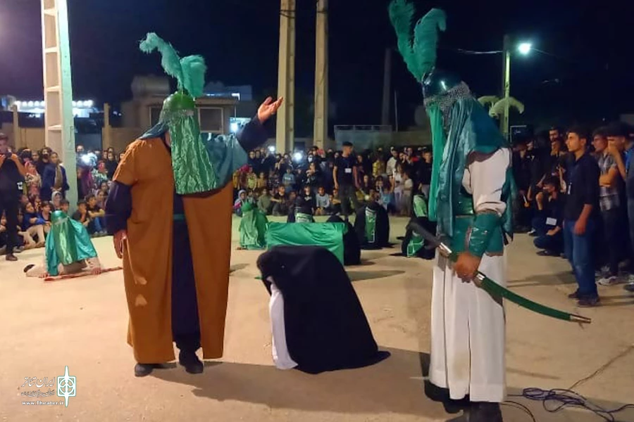اجرای نمایش مذهبی «مجلس شهادت امام حسین(ع)» در ایذه 3