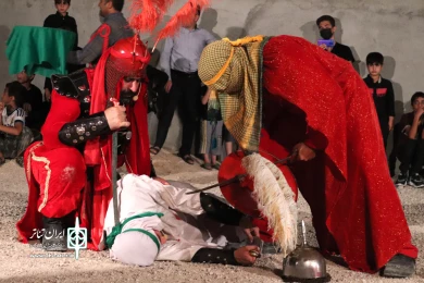 گزارش تصویری اول اجراهای تعزیه خوانی گروه علی اصغر(ع) و گروه تئاتر منگشت باغملک - مردادماه 1401 - باغملک