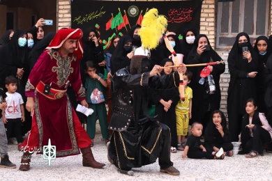 گزارش تصویری دوم اجراهای تعزیه خوانی گروه علی اصغر(ع) و گروه تئاتر منگشت باغملک - مردادماه 1401 - باغملک