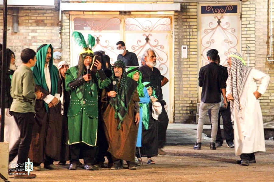 دوازدهمین سوگواره عاشورائیان دزفول - اجرای مجلس شبیه‌خوانی «مشهادت حضرت عباس(ع)»- عکس: سمیه مقدمی نیا- شهریورماه 1401