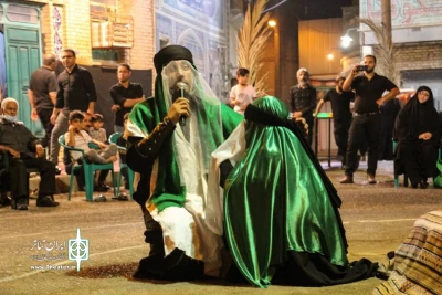 دوازدهمین سوگواره عاشورائیان دزفول - اجرای مجلس شبیه‌خوانی « امام حسین(ع)» گروهجنه الحسین(ع) شوش- عکس: سمیه مقدمی نیا- شهریورماه 1401