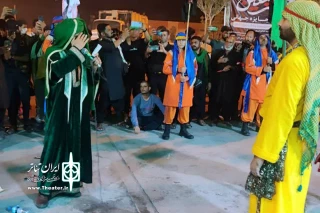 هنرمندان تعزیه اصفهان پس از اجرا در شلمچه، راهی کربلا شدند