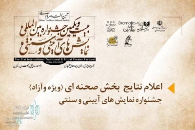 با اعلام دبیرخانه جشنواره

چهار نمایش خوزستانی در بخش صحنه ای جشنواره بین‌المللی نمایش های آیینی و سنتی