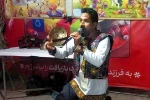 اجرای پرده خوانی و نقالی عاشورایی در بین الحرمین اهواز 3