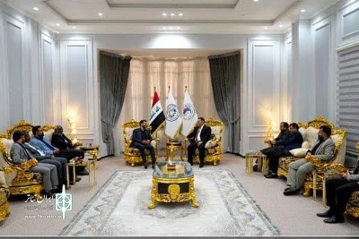 در حاشیه همایش بین المللی تعزیه حسینی انجام شد؛

نشست مدیر کل فرهنگ و ارشاد اسلامی خوزستان با رئیس دانشگاه الکنوز در بصره عراق