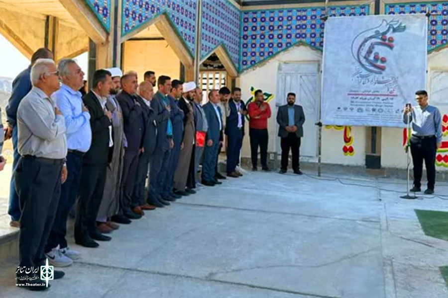 افتتاح بخش خیابانی سی و ششمین جشنواره تئاتر استان خوزستان در یادمان شهدای گمنام باغملک 3