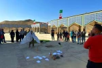 افتتاح بخش خیابانی سی و ششمین جشنواره تئاتر استان خوزستان در یادمان شهدای گمنام باغملک 5
