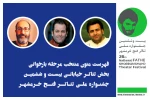اعلام متون منتخب بخش خیابانی جشنواره ملی تئاتر فتح خرمشهر 2