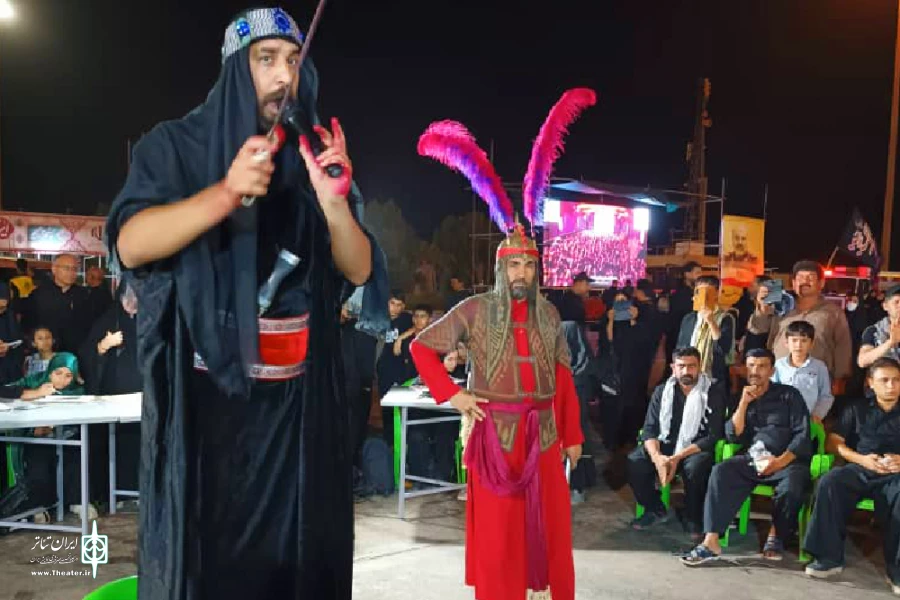 مجلس تعزیه «متوکل عباسی» در شلمچه و چذابه اجرا شد 3